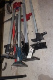 Assorted Bumper Jacks Pick Shear & Tire Irons