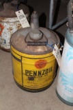 PENNZOIL Motor Oil Fuel Can