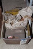 Metal Box with Assorted Chain Etc.