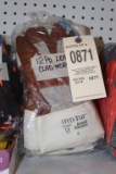 (12) Leather Clad Work Gloves