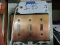 Rist -O-Krat brand 3 toggle light switch cover #0321 copper