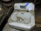 Small Porcelain Hand Sink - NEW Old Stock - Still Has the Stickers on it