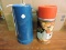 Pair of Aladin Brand BIG MOUTH Vacuum Bottles - Vintage New - 1 in Box