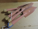Set of 5 small gardening tools - narrow spade