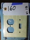 Rist -O-Krat brand Duplex receptive and 1 switch cover #0321 white ash