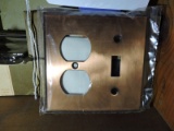 Rist -O-Krat brand Duplex receptive and 1 switch cover #0321 copper