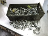 A Large Variety of Assorted Steel Hose Clamps - hundreds…..