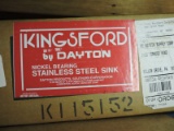 Lot of 3 Various New Old-Stock Stainless Steel Sinks