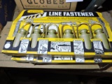 6-Piece LINE FASTENER SET by JIFFY / New in Box / 4 SETS TOTAL