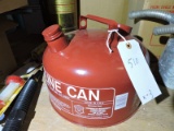 Eagle metal gas can red  model 2 and a half  US gallons