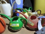 Lot of 5 Funky 1970’s Vintage Watering Cans – Various Colors