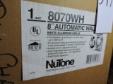 1 NuTone model 8070WH Automatic wall fan for kitchens