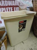 Pair of RUBBERMAID 13-Gallon Waste Baskets / Trash Cans -- new with stickers