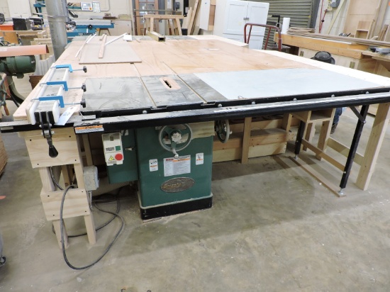 GRIZZLY G1023SLX Left-Tilting 10" Table Saw / 84" Wide X 31" Deep X 35" Tall
