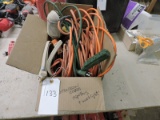 Box of Extension Cords and Splitters