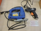 Project Pro Variable Speed Jig Saw and Glue Gun with Glue Sticks