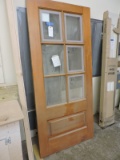 NEW - Solid Wood Six-Light High-Quality Exterior Door / 36