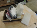Box of Shop Rags and Scuffing Pads