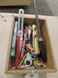Boxes of Misc. Hand Tools, Pencils, Etc...