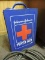 Johnson & Johnson Wall-Mount FIRST AID KIT -in steel case