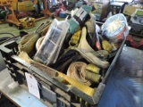 Crate of Various Rigging Straps and Tie-Downs (Large Lot)