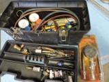 Tool Box with Air-Conditioning Pressure Gauge and Maintenance Tools