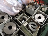 Crate of BALAS Brand COLLET PADS for a TURRET LATHE -- Approx 30 Sets
