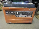 GENERAC G1000 Compact Gas-Powered Generator / 750W / 110V & 12V Output