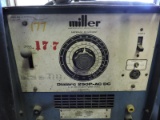 MILLER DIAL ARC 250P - AC/DC Arc Welding Source on a Heavy Duty Cart