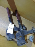 Pair of Bench-Top Material Hold-Down Clamps