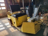 Yellow CUSHMAN Electric Warehouse Utility Cart