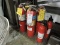 Lot of Six Fire Extinguishers