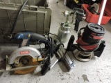 Corded Power Tools, Circular Saw, Router, Angle Grinder, ETC, See Photos