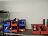 Parts Bins Filled with Various Clamps
