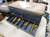 Four Drawer Organizer With Vintage Electrical Part - See Photo