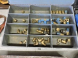Organizer Full of Brass LP Pipe Connectors