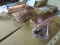 Three Vintage Copper & Silver (colored) Butter Dishes by West Bend / New