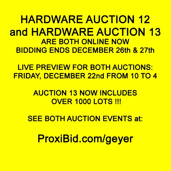 Hardware Auction 13 is now online.