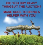 Did you buy heavy things? Bring help!