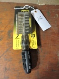 One LATSHAW Brand - RATCHETING SCREW DRIVER with TIPS & SOCKETS / NEW