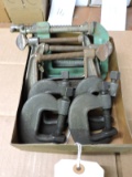 Lot of 9 Various Vintage C-Clamps / from 1