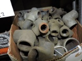 Mixed Lot of THREADED STEEL PIPE FITTINGS, 3-Way and 4-Way