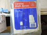 CANVAS 2-POCKET BIB-STYLE WORK APRONS / New in Package / Box of 8