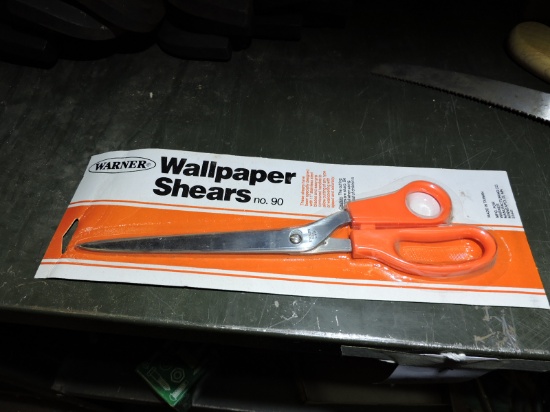 6 Pairs of Long Wall Paper Shears - NEW in Original Packaging