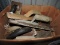 Box of Various Cement and Tile Trowels