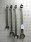 Lot of 4 Large Industrial Wrenches