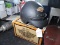 Harley Davidson Motorcycle Helmet / Leather Covered / plus Liner & Box