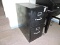 Black Steel 2-Drawer Filing Cabinet / 29
