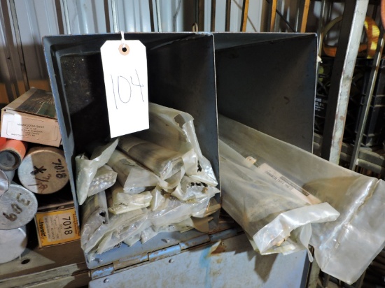 Lot of Various Welding Rods with Organizer