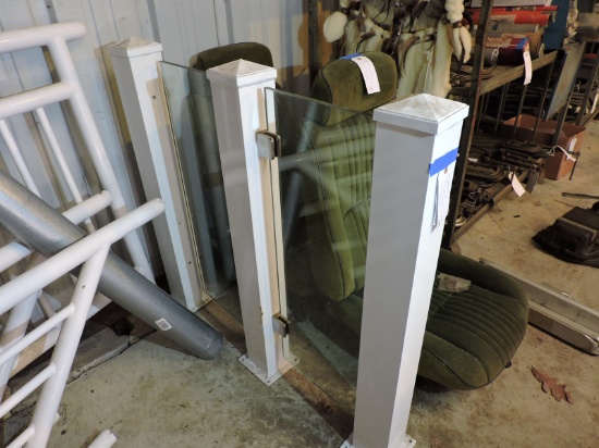Custom Aluminum Railing / Apprx 37" Tall and 39" Across All 3 Pieces - See Photos